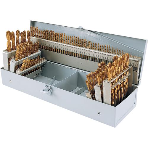 Image for Steelex Plus D1138 - 115 pc. TiN Coated HSS Drill Bit Set in Steel Index