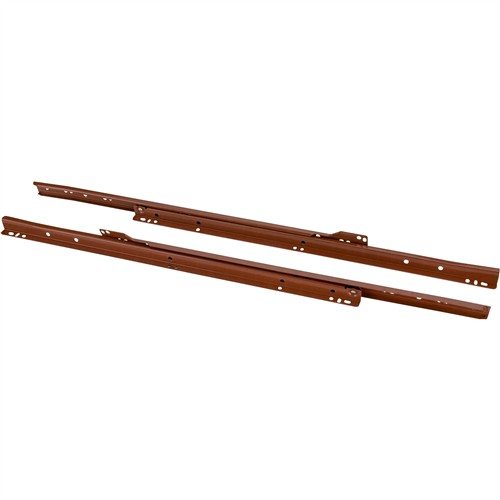 20" European Style SelfClosing Drawer Slide, Brown pack of two