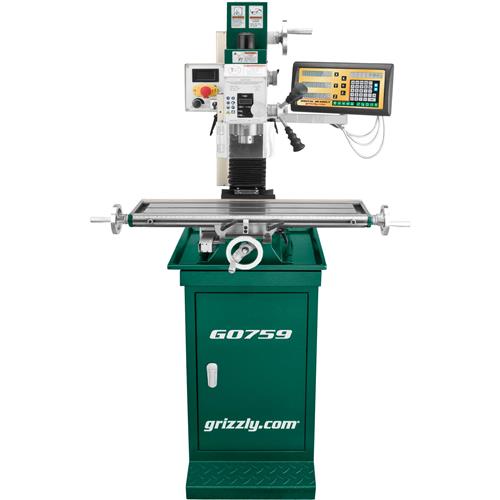 Image for Grizzly G0759 - 7" x 27" 1 HP Mill/Drill w/ Stand & DRO