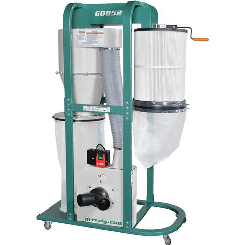 Image for Grizzly G0852 - 1.5 HP Quiet Cyclone Dust Collector