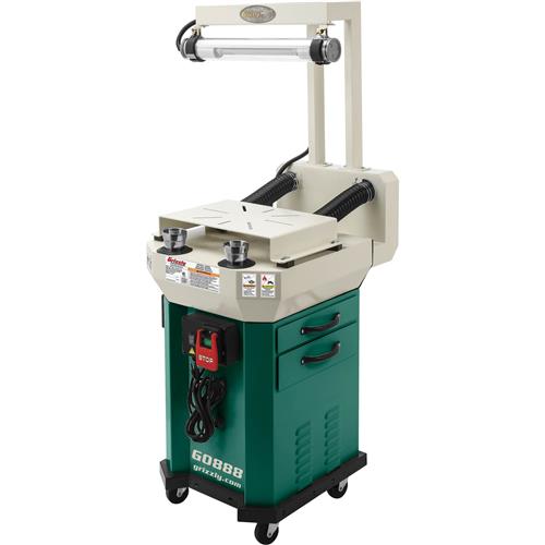 Image for Grizzly G0888 - Deluxe Buffer Grinder Stand and Workstation