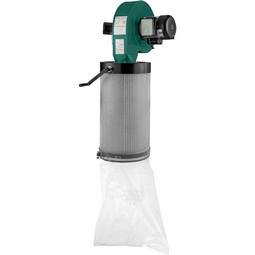 1-1/2 HP Wall-Mount Dust Collector with Canister Filter - Grizzly 