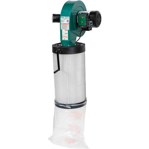 Image for Grizzly G0944 - 1-1/2 HP Wall-Mount Dust Collector with Canister Filter