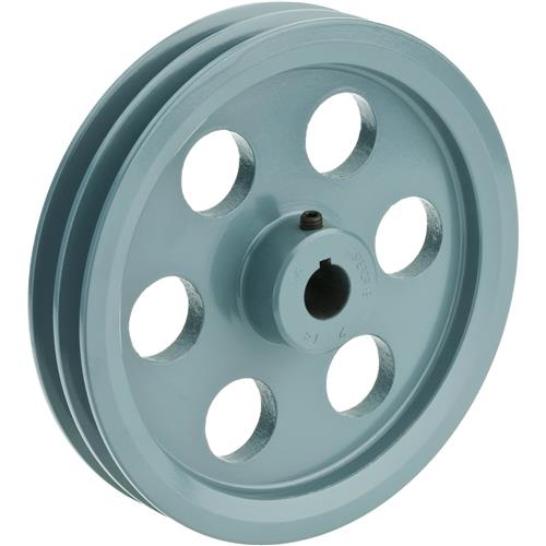 Double VGroove Pulley 7" Pitch Dia., 3/4" Bore Grizzly Industrial
