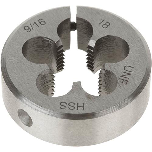 HSS Round Adjustable Split Die 9/16"18 x 11/2" Grizzly Industrial