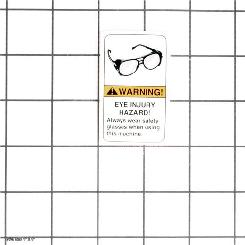 Image for Grizzly PLABEL-11B - SAFETY GLASSES 1.5W X 2.5H