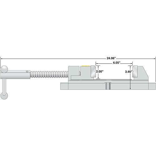 6" Precision Drill Press Vise Grizzly Industrial