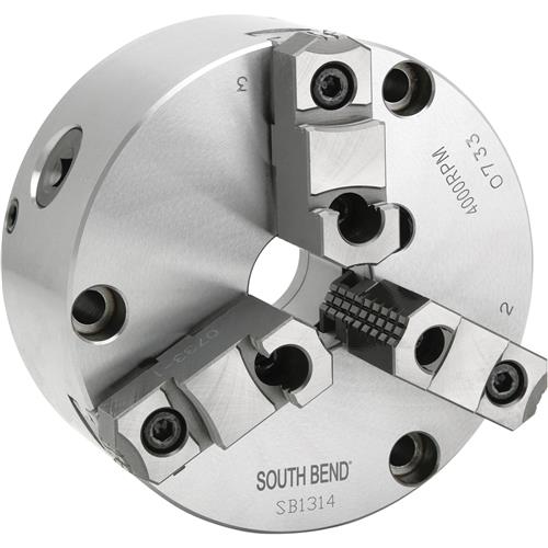 Image for South Bend SB1314 - 6" High Precision Adjustable 3 Jaw Scroll Chuck