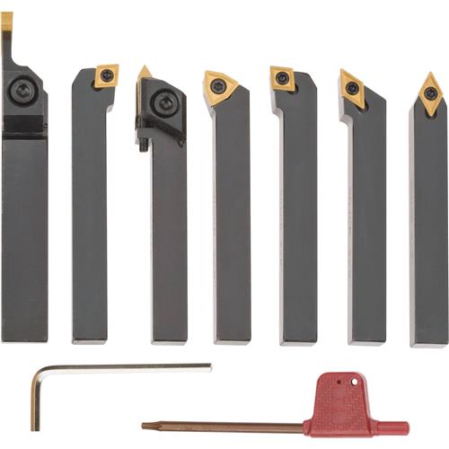 Image for Grizzly T10293 - 7 Piece Indexable Carbide Set 3/8"