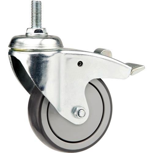 4" Post Mount Swivel Caster with Brake Grizzly Industrial