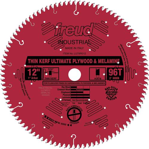 Image for Freud T24428 - 12" x 1" 96t Hi-ATB Plywood Saw Blade