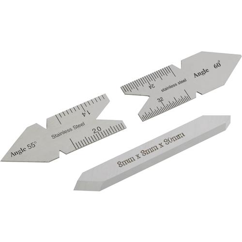 HSS Double Ended Tool Bit and Center Gauge - Grizzly Industrial