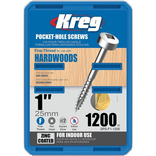 Image for Kreg T27705 - #6 x 1" Fine Pan-Head Screws, 1200 Pc.