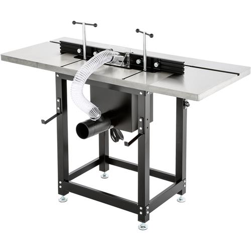 Router Table with Lift and CastIron Wings at