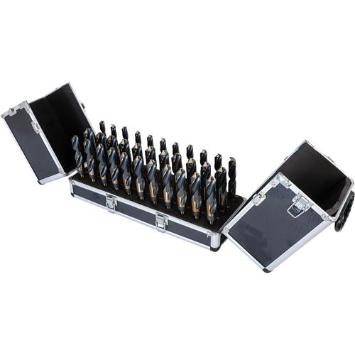 Image for Grizzly T31990 - 33-Pc. M35 Cobalt Silver & Deming Drill Bit Set
