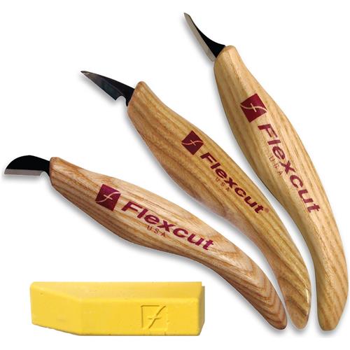Image for Flexcut T32680 - 3 Pc. Detail Carving Set