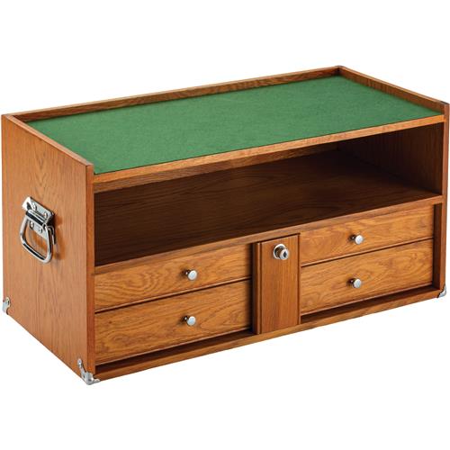 Image for Grizzly T33820 - 23" Series 2-Drawer Red Oak Mid-Riser with Shelf