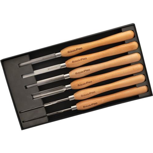Image for Grizzly PRO T34154 - 6-Pc. M2 Cryo Lathe Tool Set, Detail & Precision